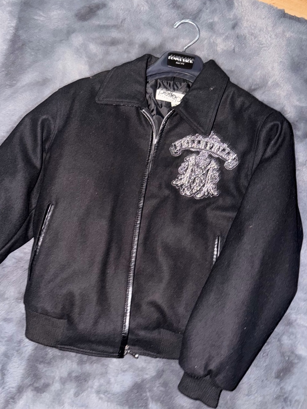 Pelle pelle Black Embroidered women Zip Jacket